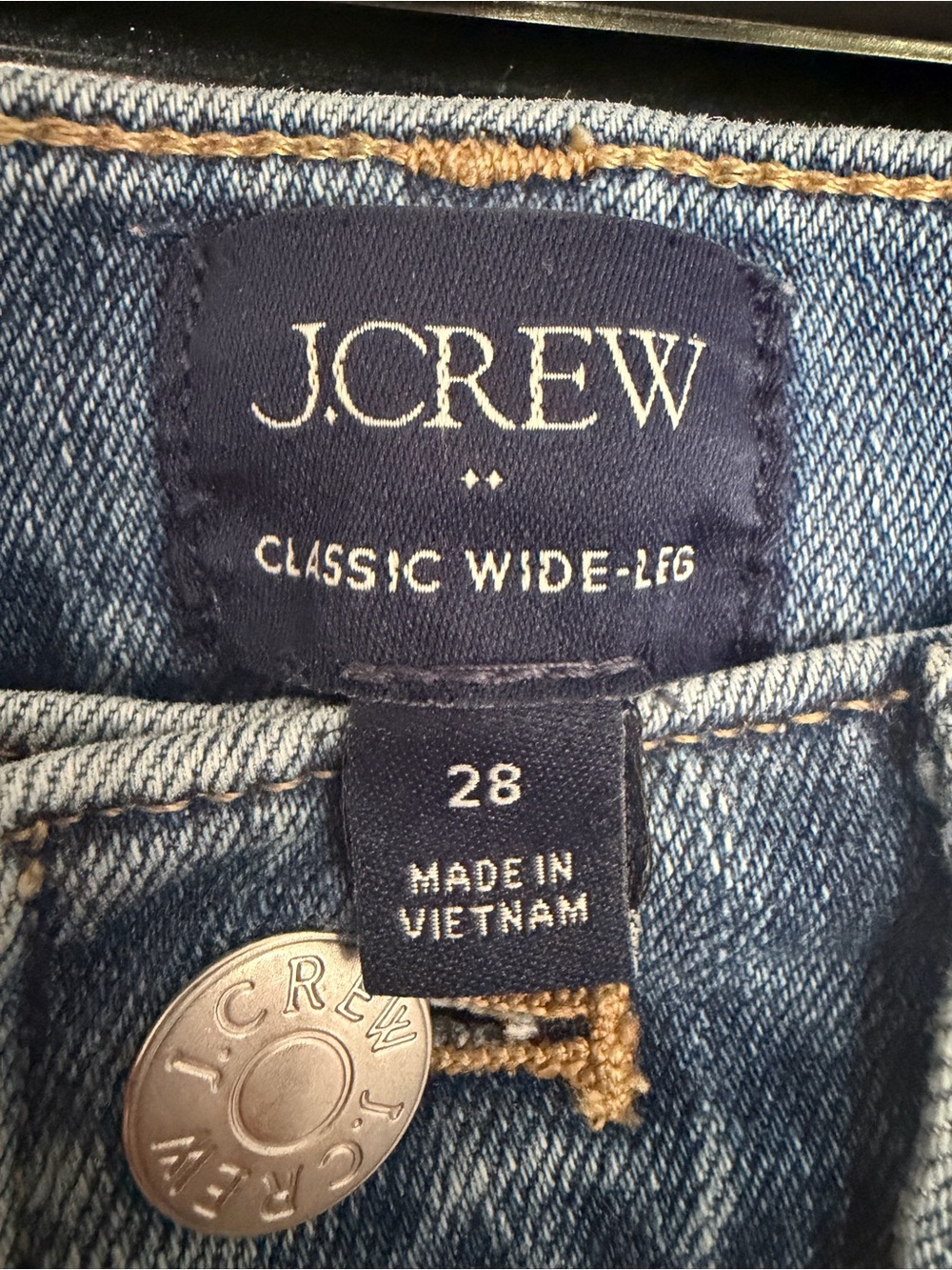 J.Crew Classic Wide-Leg Jeans in Light Blue - Women's Size 28